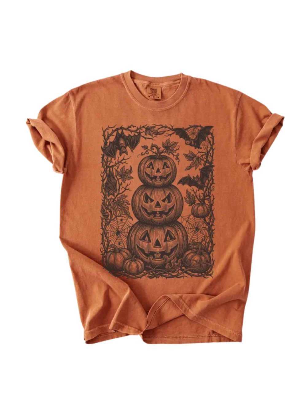 Comfort Colors Yam Short-Sleeve Halloween Pumpkin Graphic Tee